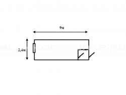 Блок-контейнер 9м с тамбуром для жилья в Волоконовке